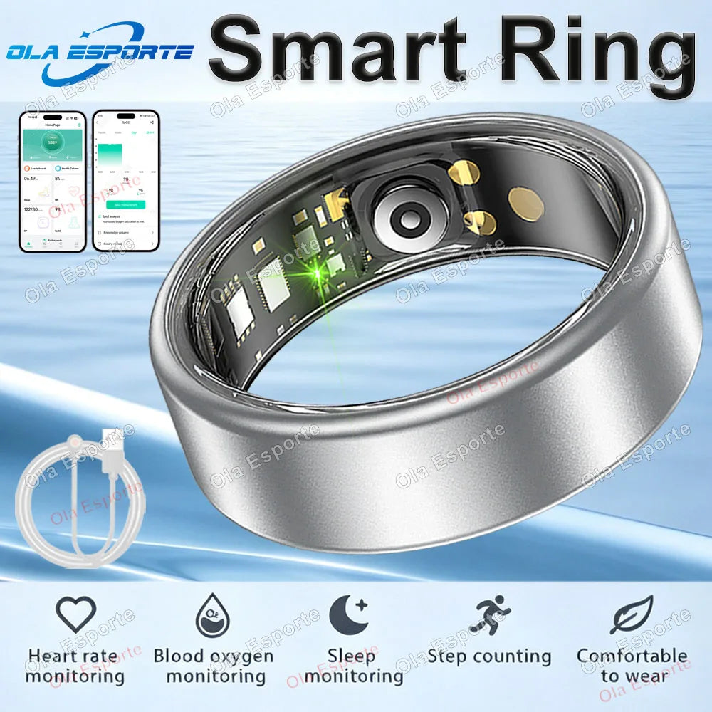 Smart Ring for Men Women Fitness Tracker Sleep Monitor Heart Rate Activity Tracking Health and Wellness Wearable