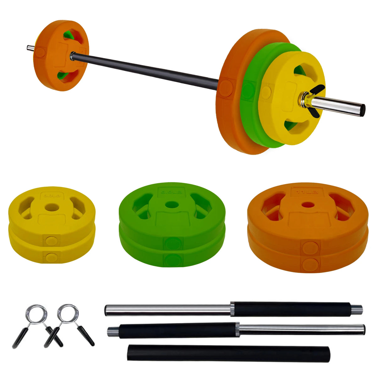 Twister.Ck Adjustable Barbell Weight Set for Strength Training Free Weights
