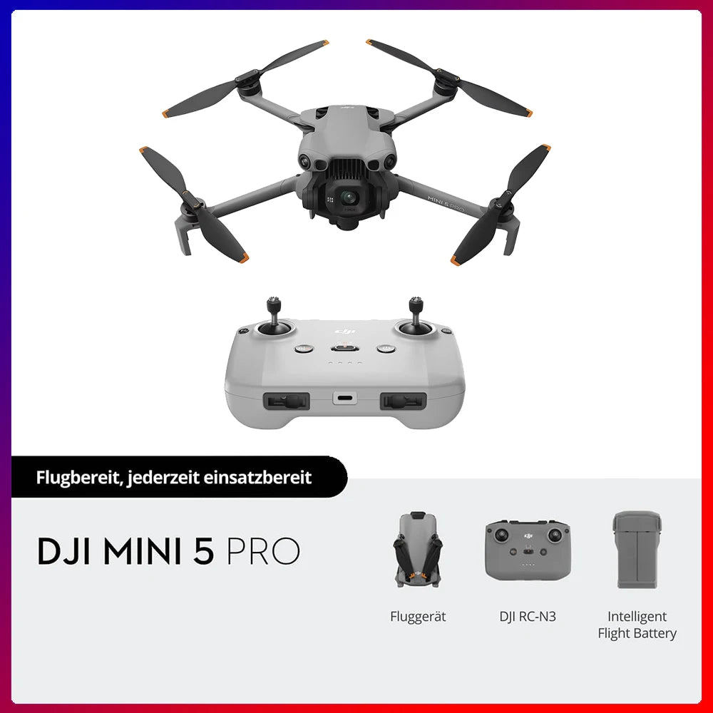 DJI Mini 5 Pro Foldable Drone Featuring 4K Camera Capabilities