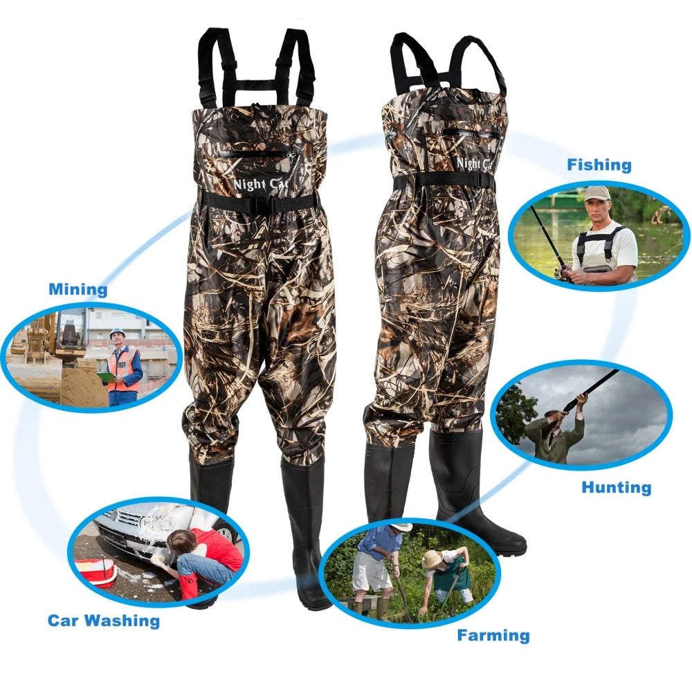 Night Cat Waterproof Fishing Chest Waders For Outdoor Hunting