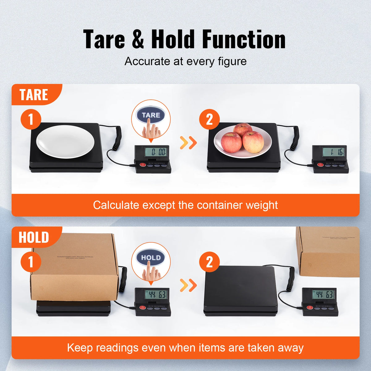 SucceBuy Digital Postal Shipping Scale With Foldable LCD Screen