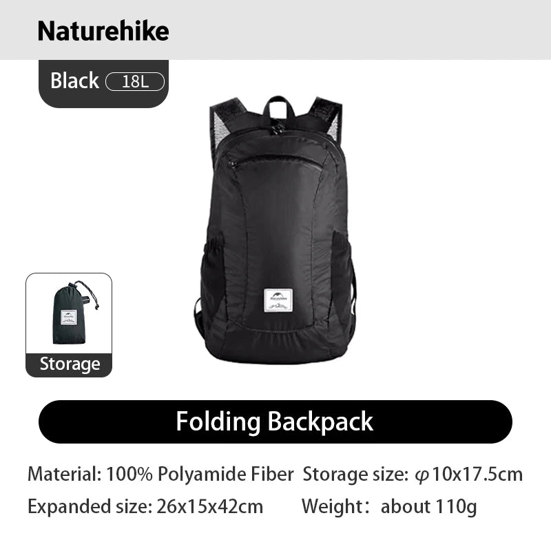Naturehike Lightweight Foldable Waterproof Hiking Travel Backpack