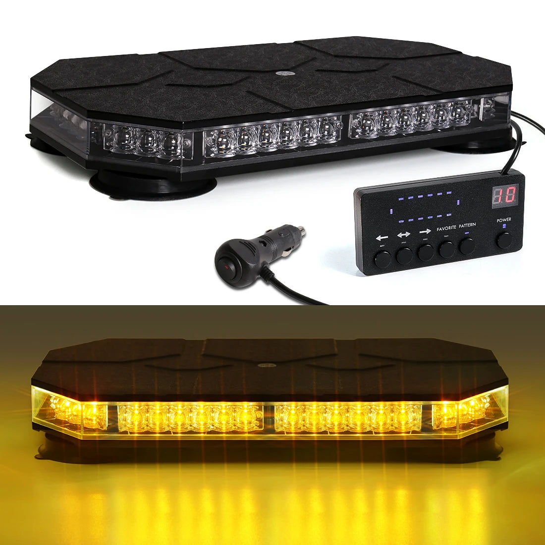 Magic Color 42 LED Magnetic Strobe Warning Light For Trucks