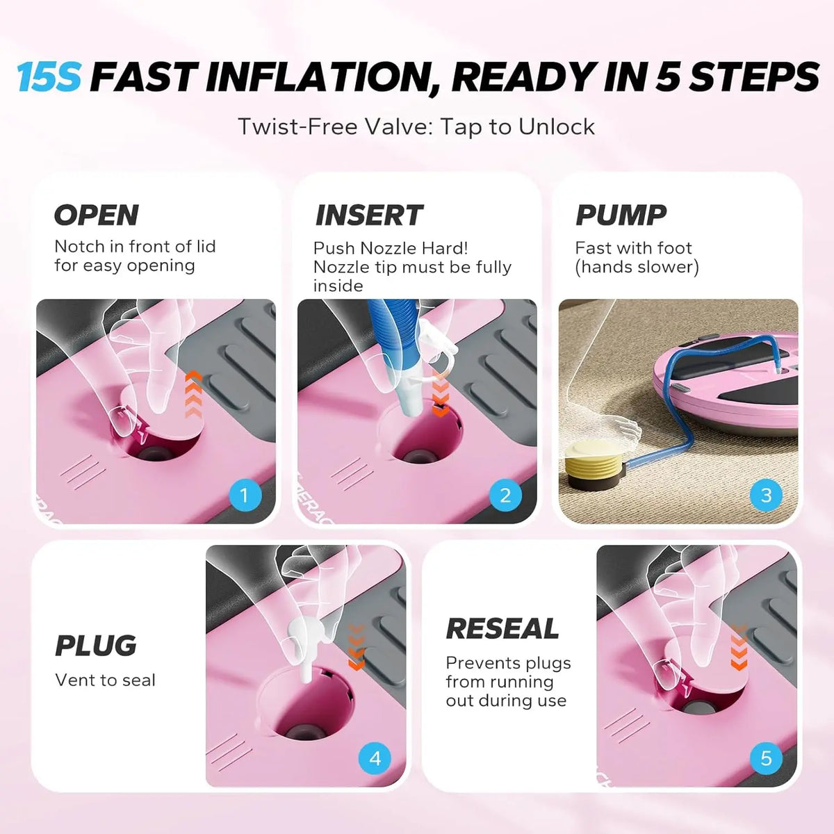 YTYIN Balance Ball Trainer With Resistance Bands And Foot Pump
