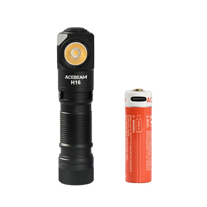 Acebeam H16 Super Lightweight Headlamp 1000 Lumens Aa Battery Led