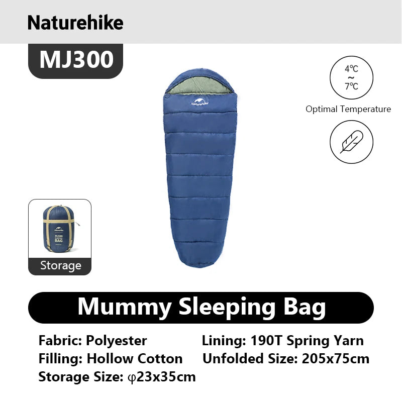 Naturehike Mummy Sleeping Bag For Outdoor Winter Camping