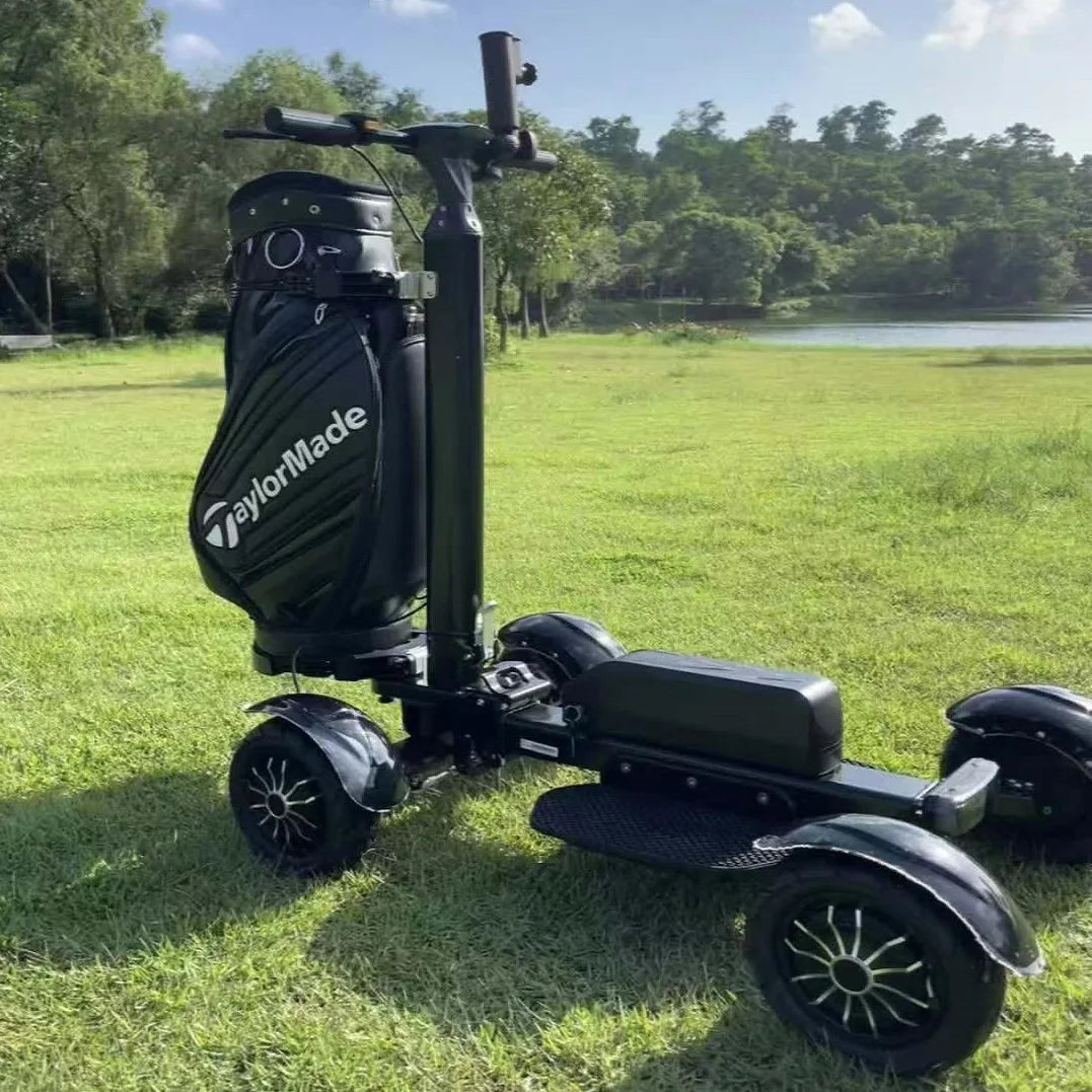 Aeswgof Four Wheel Golf Mobility Scooter With Foldable Design