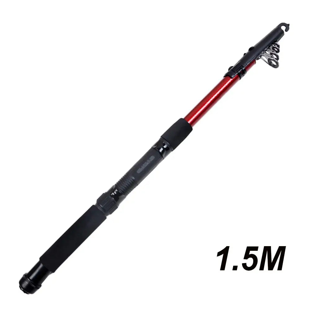 Outdoor Telescopic Fiberglass Saltwater Fishing Rod Pole