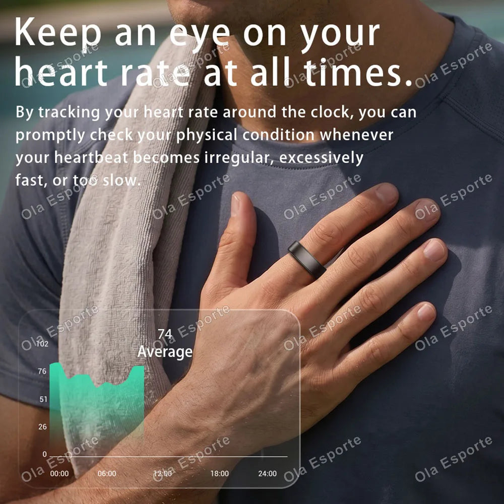 Ola Esporte Smart Ring Heart Rate And Sleep Fitness Tracker