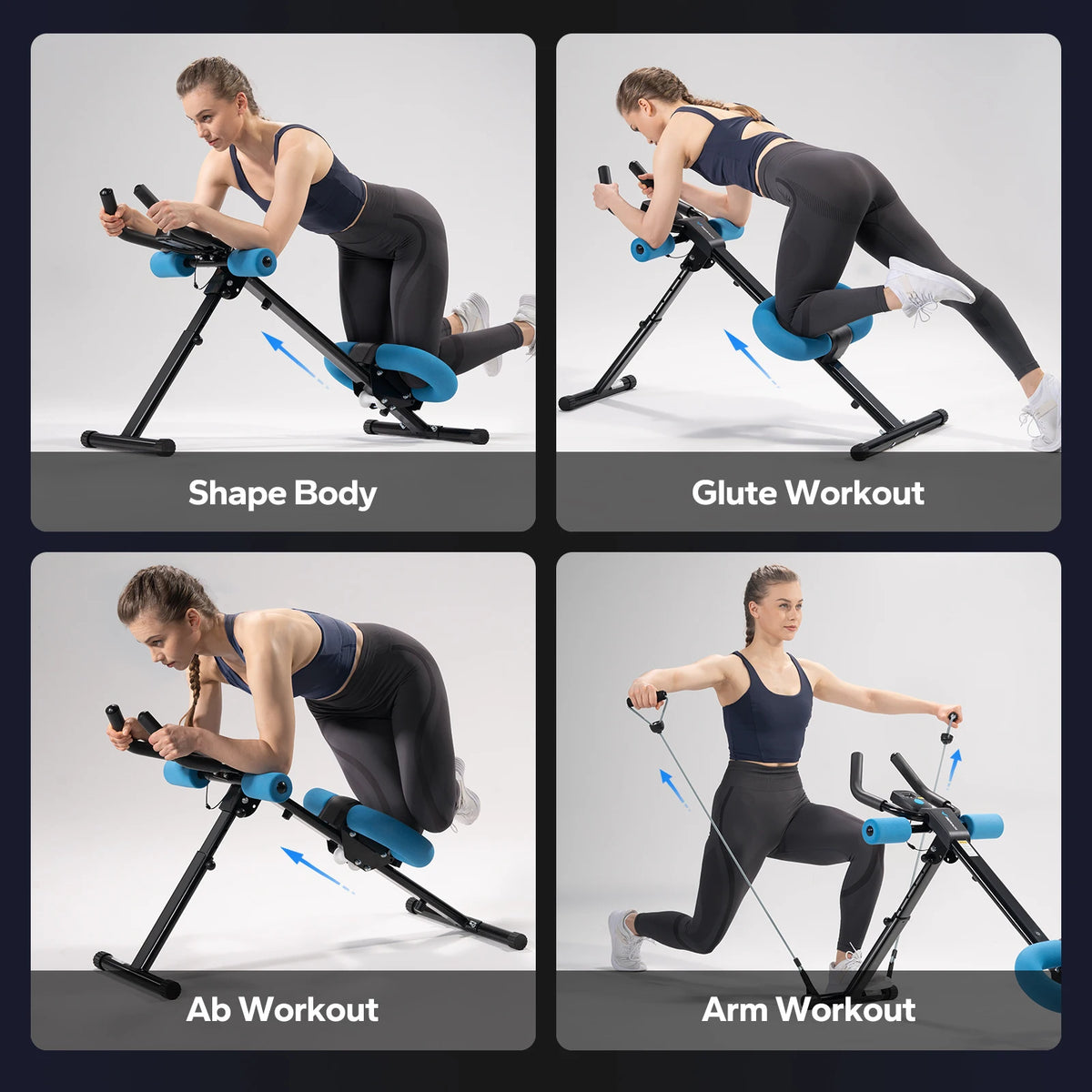 Merach Adjustable Abdominal Exercise System with Knee Protection Trainer