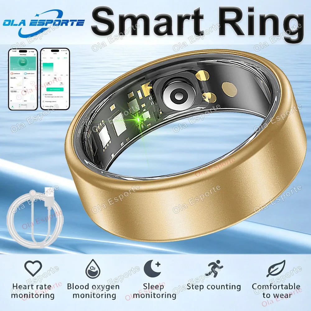 Smart Ring for Men Women Fitness Tracker Sleep Monitor Heart Rate Activity Tracking Health and Wellness Wearable