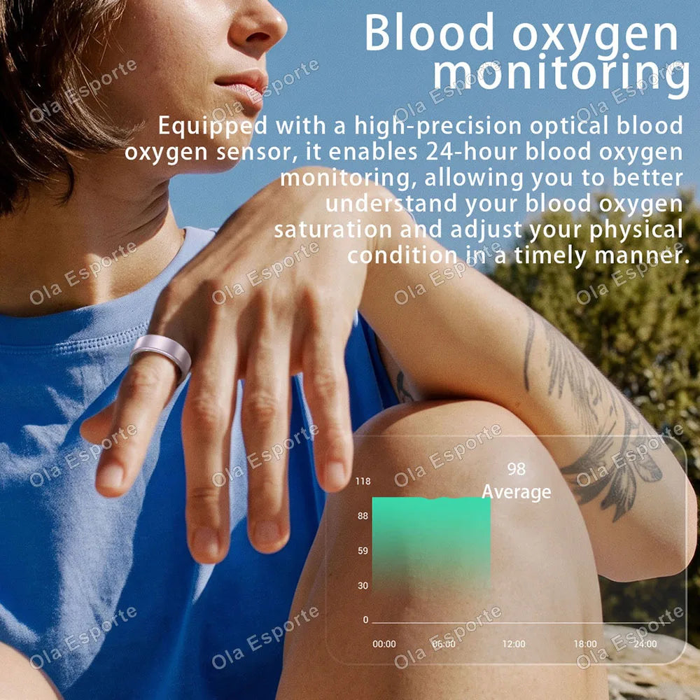 Ola Esporte Smart Ring Heart Rate And Sleep Fitness Tracker