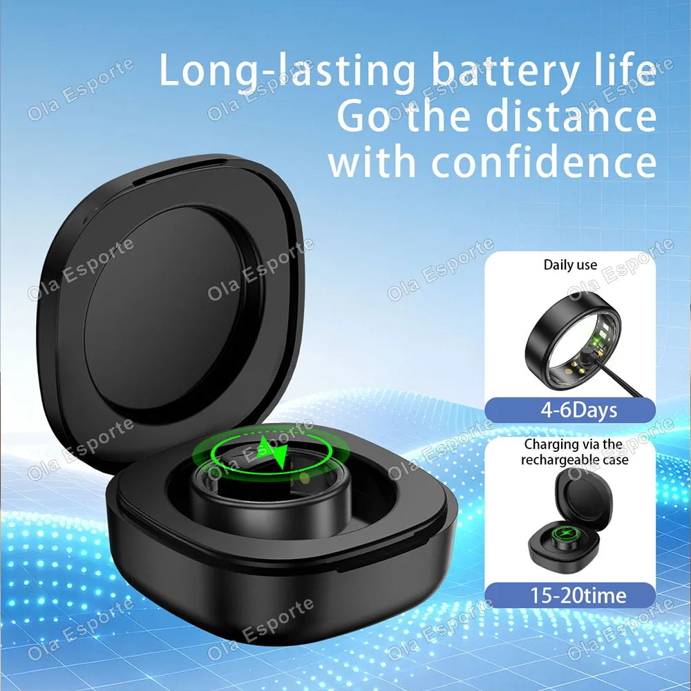 Smart Ring for Men Women Fitness Tracker Sleep Monitor Heart Rate Activity Tracking Health and Wellness Wearable