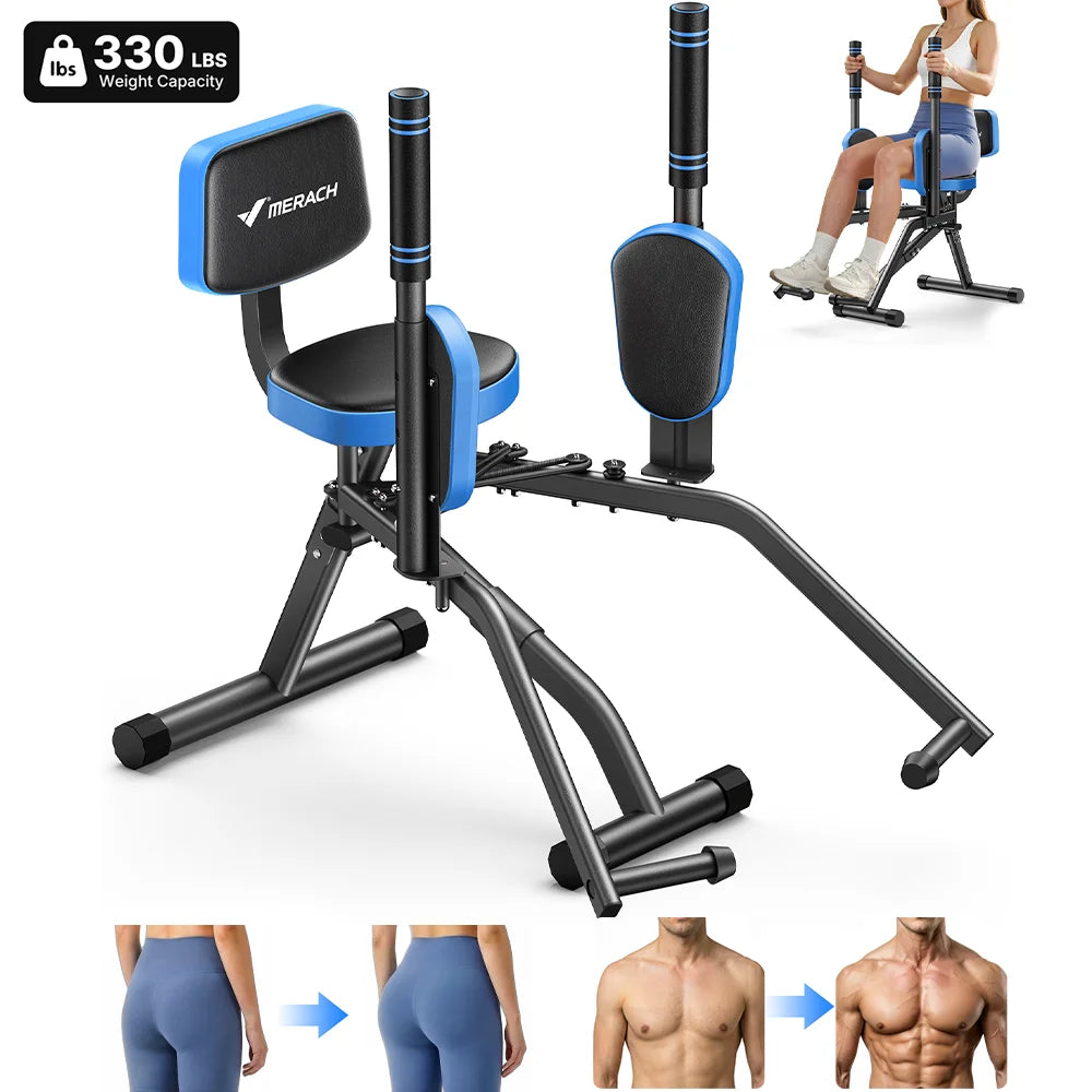 Merach Adjustable Resistance Hip Abductor Exercise Machine