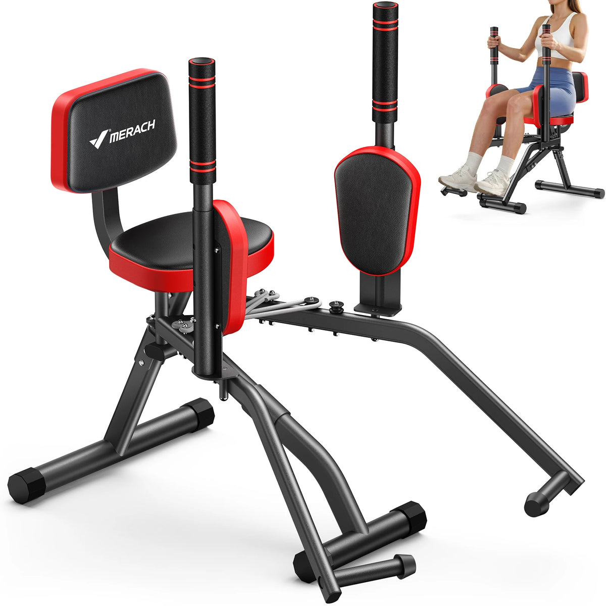 Merach Adjustable Resistance Hip Abductor Exercise Machine