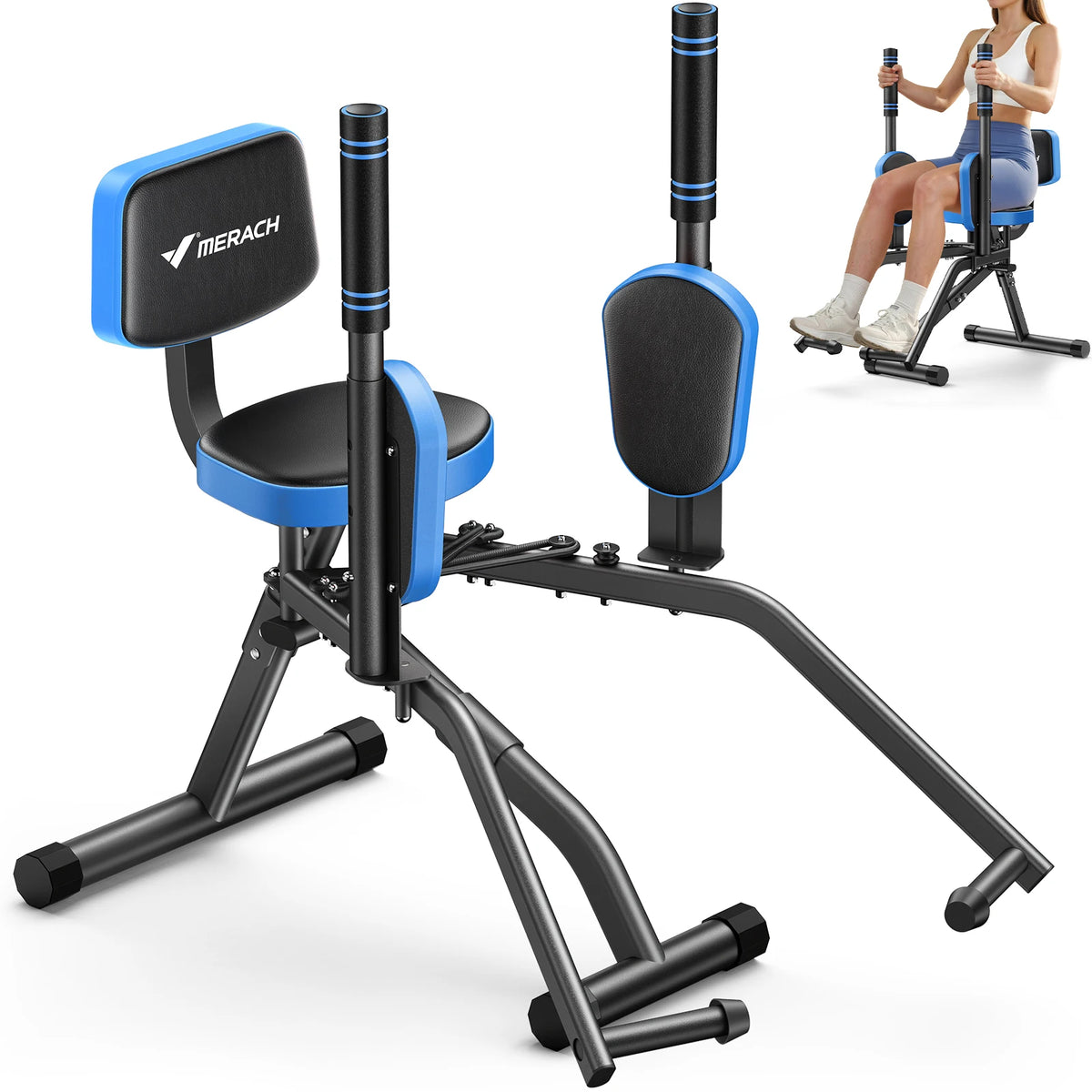 Merach Adjustable Resistance Hip Abductor Exercise Machine