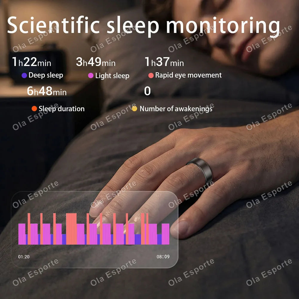 Ola Esporte Smart Ring Heart Rate And Sleep Fitness Tracker