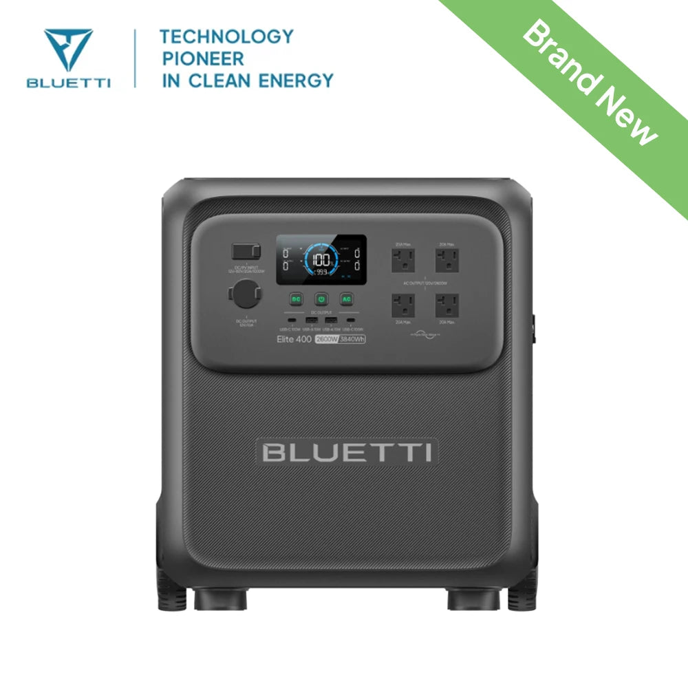 Bluetti Elite 400 Portable Solar Power Station With App Control