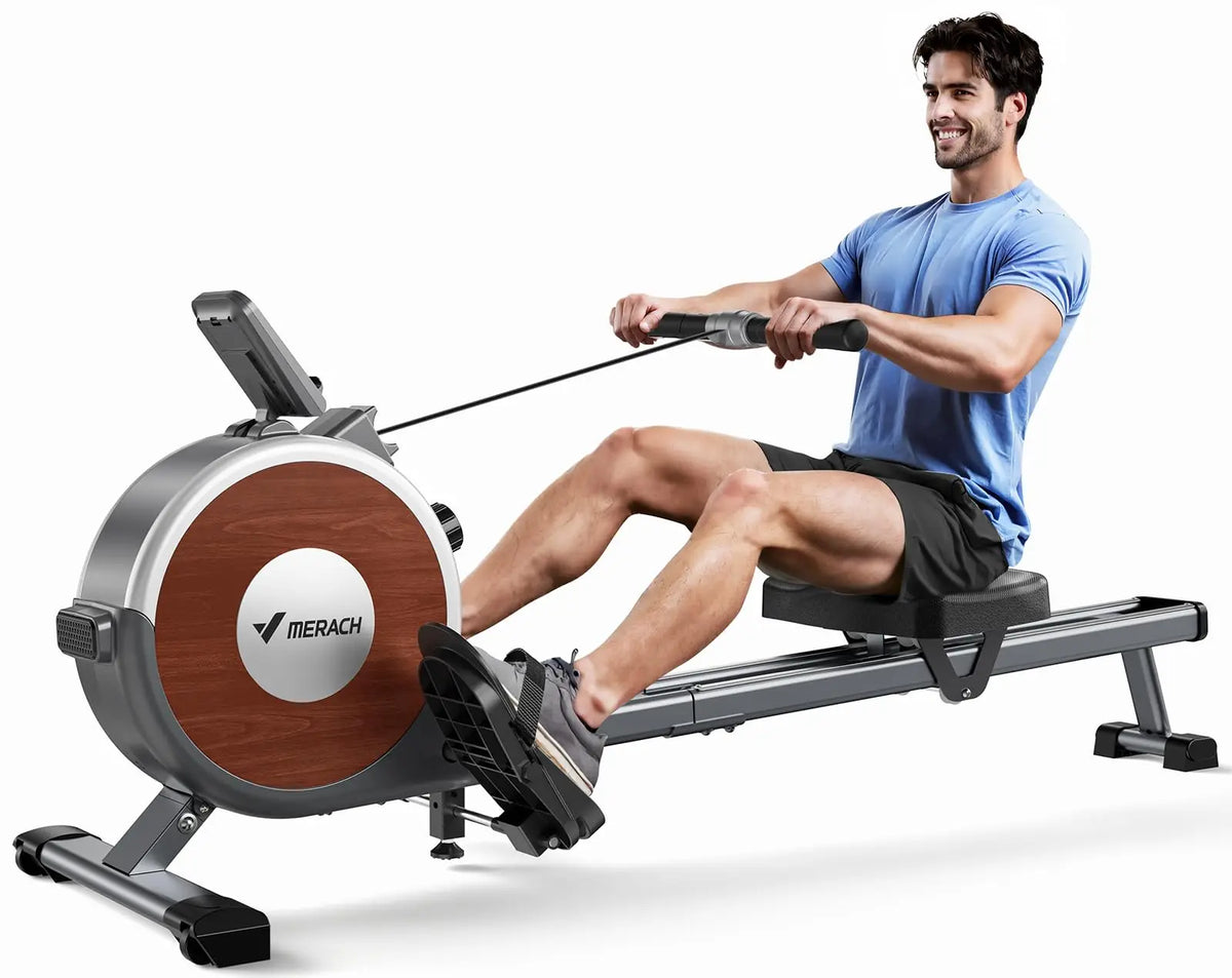 Merach Magnetic Rowing Machine With Bluetooth And Heart Rate Monitor