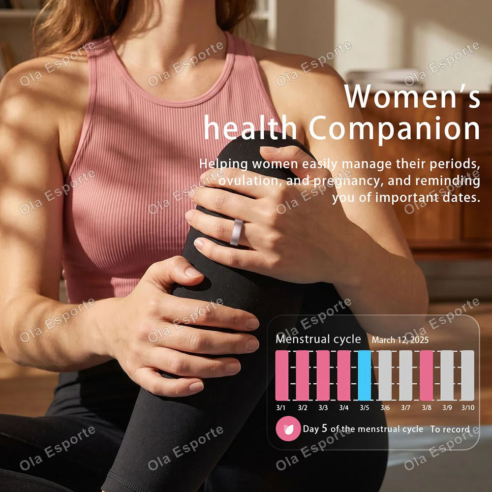 Smart Ring for Men Women Fitness Tracker Sleep Monitor Heart Rate Activity Tracking Health and Wellness Wearable