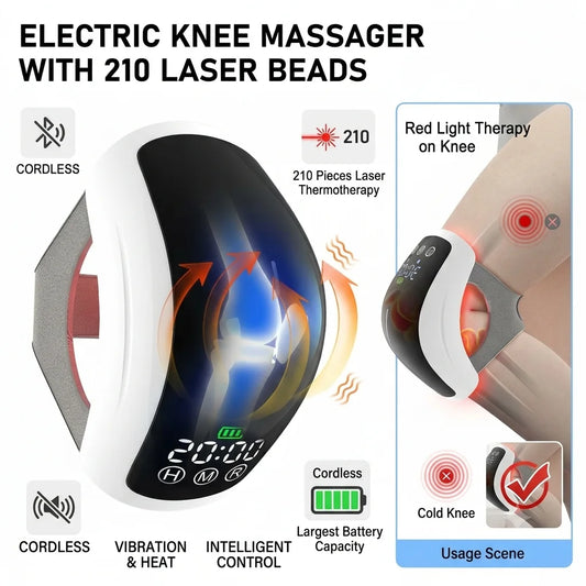 Jitesy Heated Knee Massager With Infrared Light Therapy