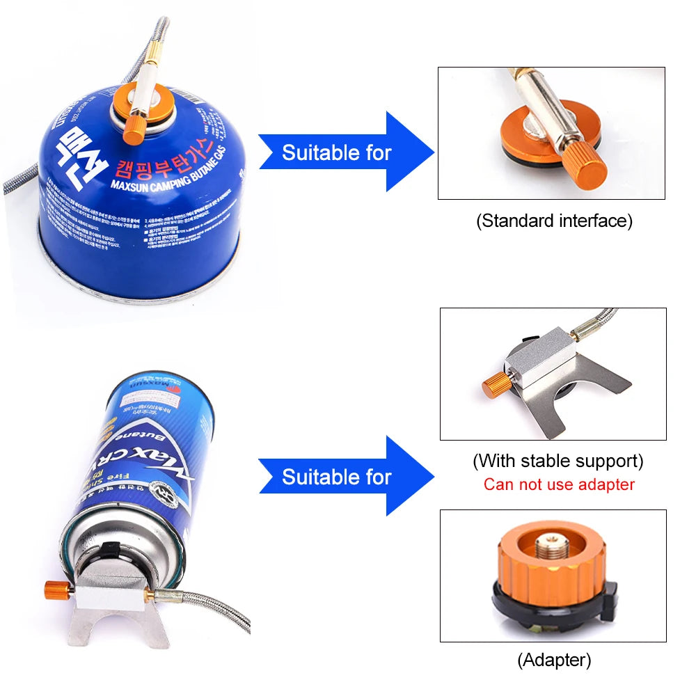 Widesea Windproof Outdoor Gas Camping Burner For Travel
