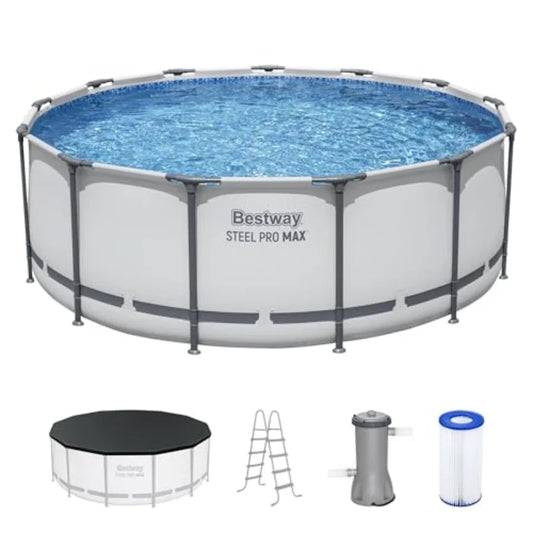 Steel Pro Max Round Metal Frame Pool With Filter Pump
