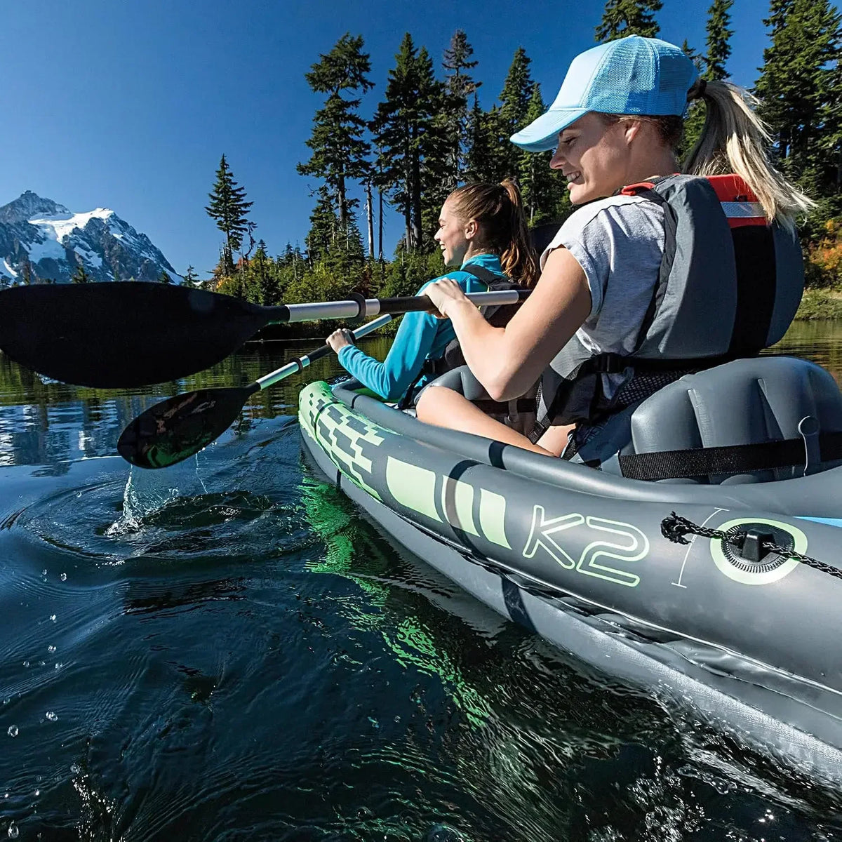 INTEX Challenger Inflatable Kayak With Adjustable Seat And Skeg