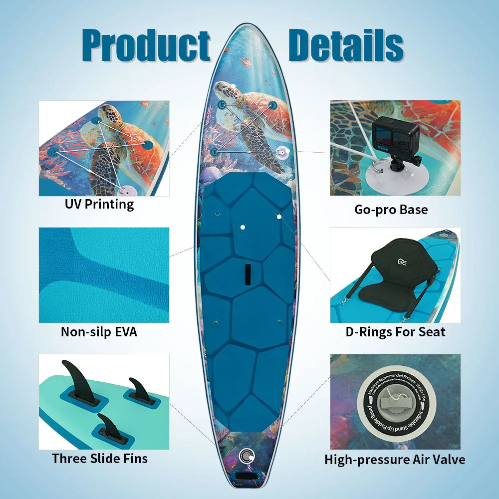 InnoExpo Inflatable Stand Up Paddle Board With Surf Accessories