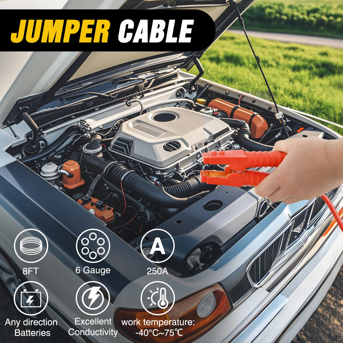 Nilight Car Emergency Kit With Jumper Cable And First Aid