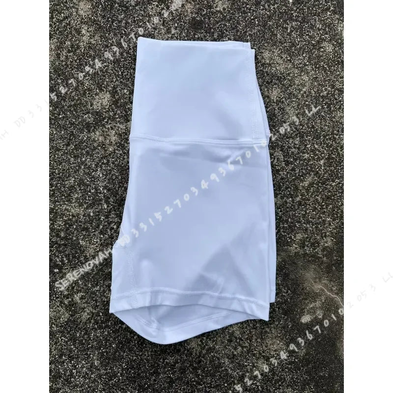 Women High Waist Cotton Yoga Fitness Athletic Shorts