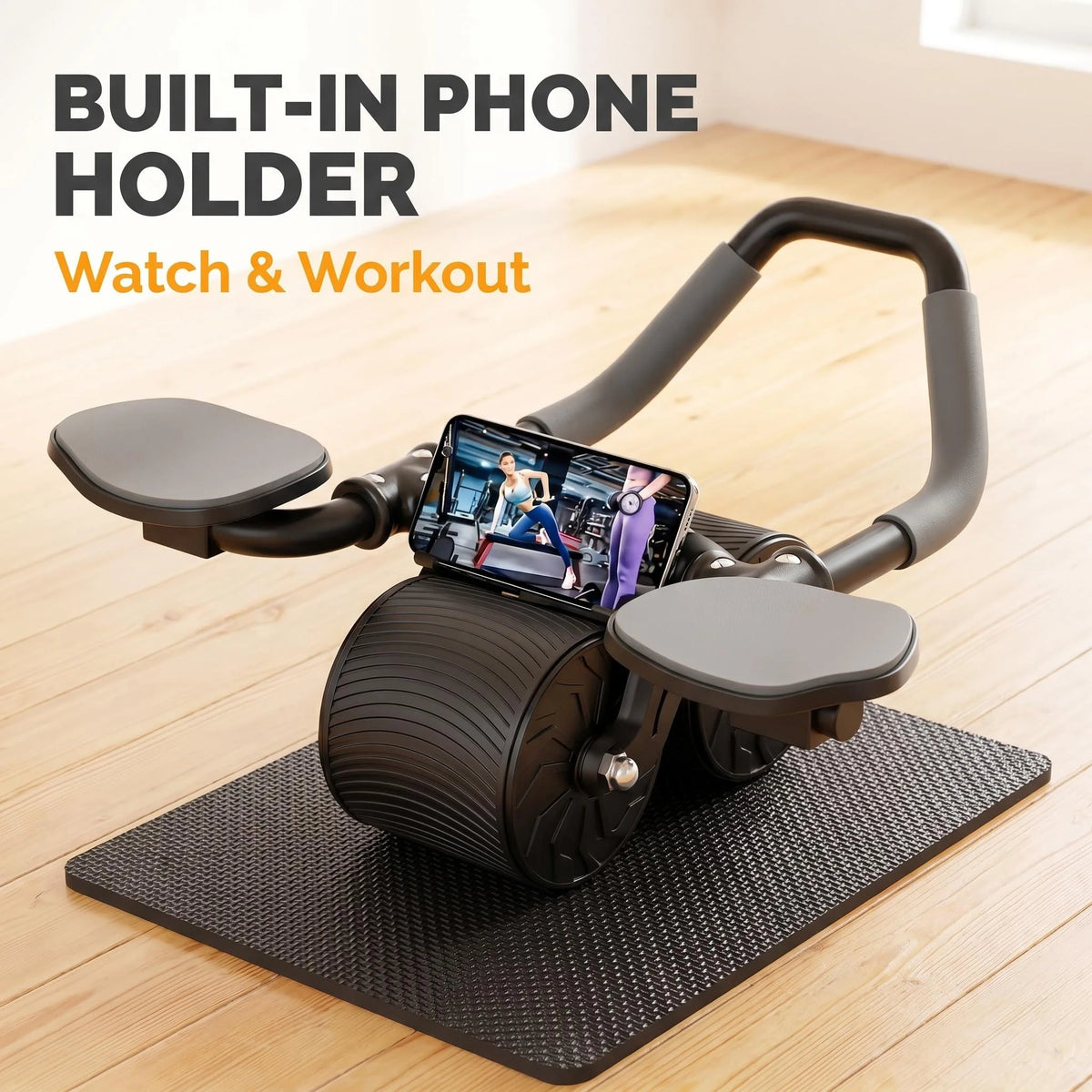 Professional Core Ab Roller With Knee Pad And Timer