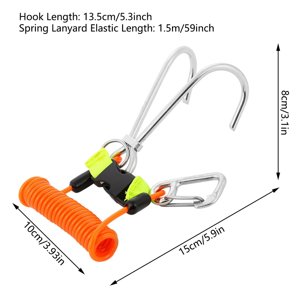 Premium 316 Stainless Steel Reef Hook For Dive Safety
