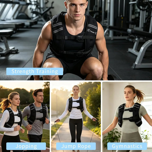 Premium Weighted Vest for Strength Training and Cardio Workouts