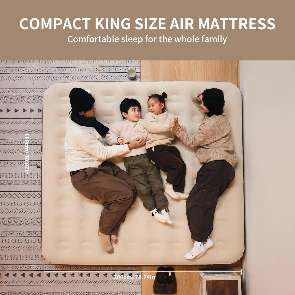 Naturehike Triple Air Mattress With Built In Pump Camping