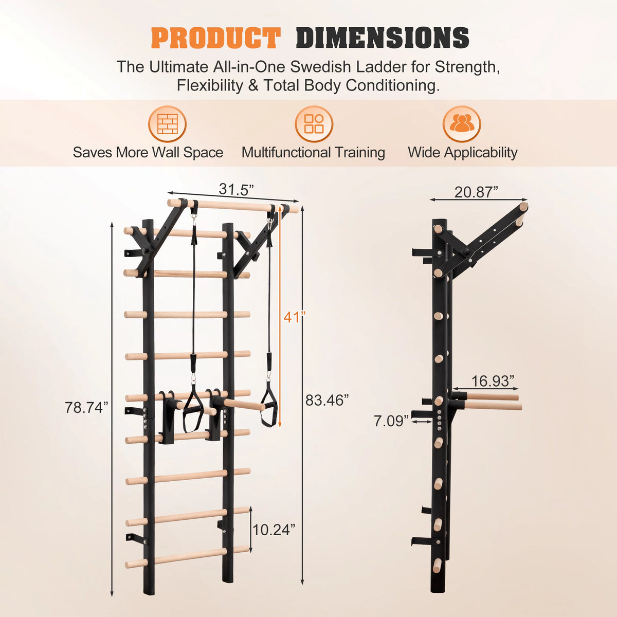 Wall Mounted Steel Frame Stall Bars With Pull Up Station