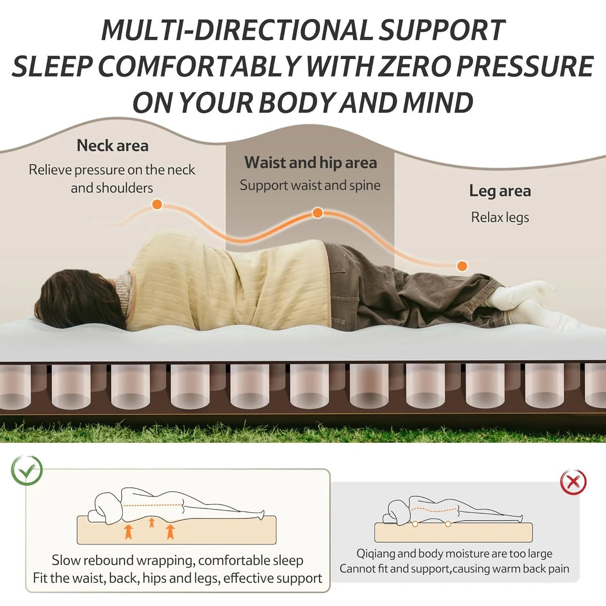 Naturehike Triple Air Mattress With Built In Pump Camping