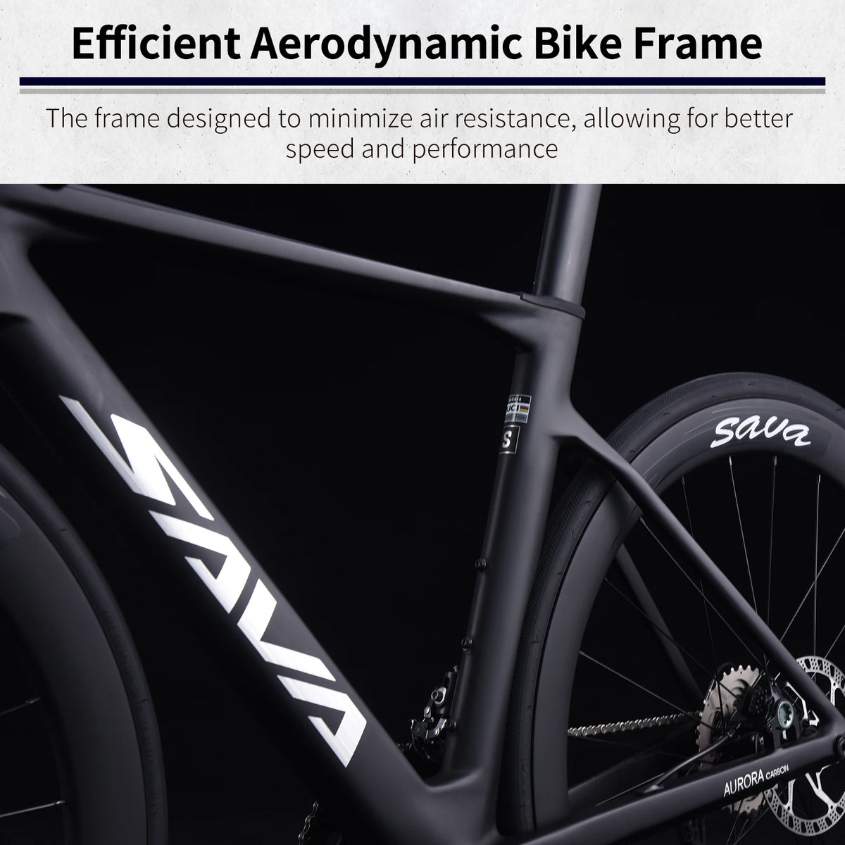 SAVA A7L Pro Carbon Road Bike Featuring 24 Speed Components