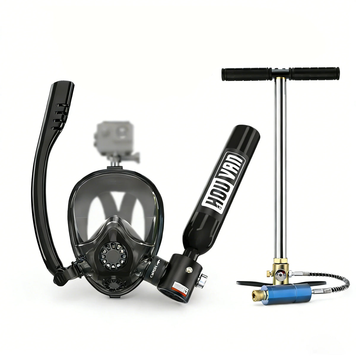 Portable Mini Diving Tank With Snorkel Mask And Pump