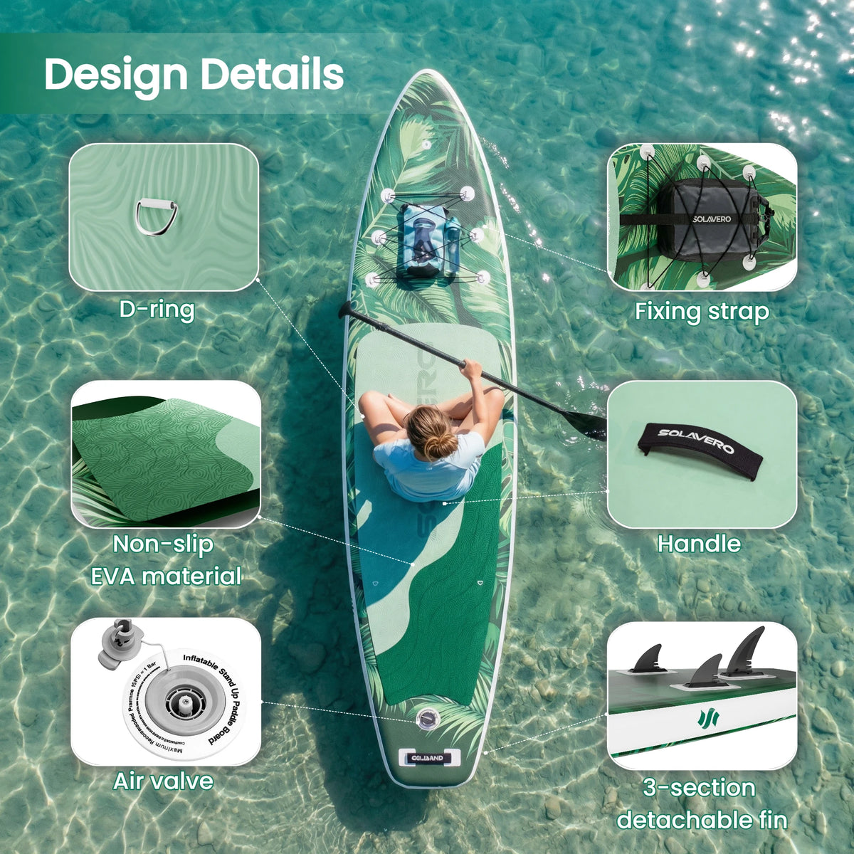 NEBMAAX Inflatable Stand Up Paddle Board With Complete Accessories