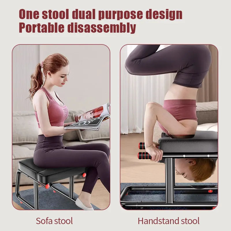 KBQ Multifunctional Anti Gravity Yoga Inversion Stool With Double Armrests