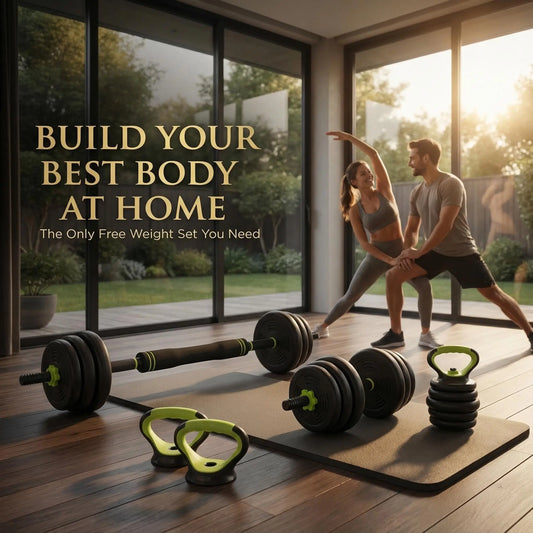Adjustable Four In One Dumbbell Barbell Set For Home Workouts