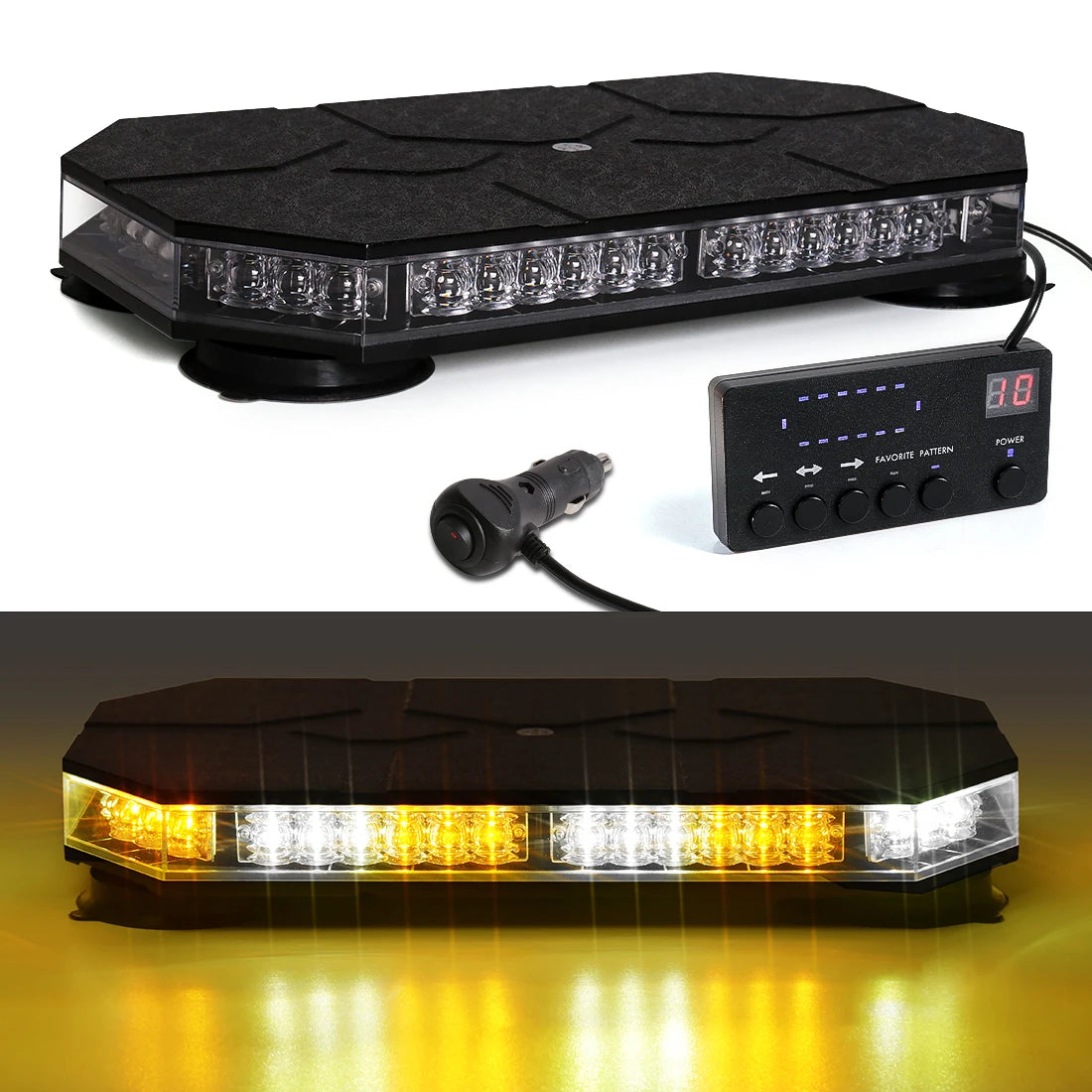 Magic Color 42 LED Magnetic Strobe Warning Light For Trucks