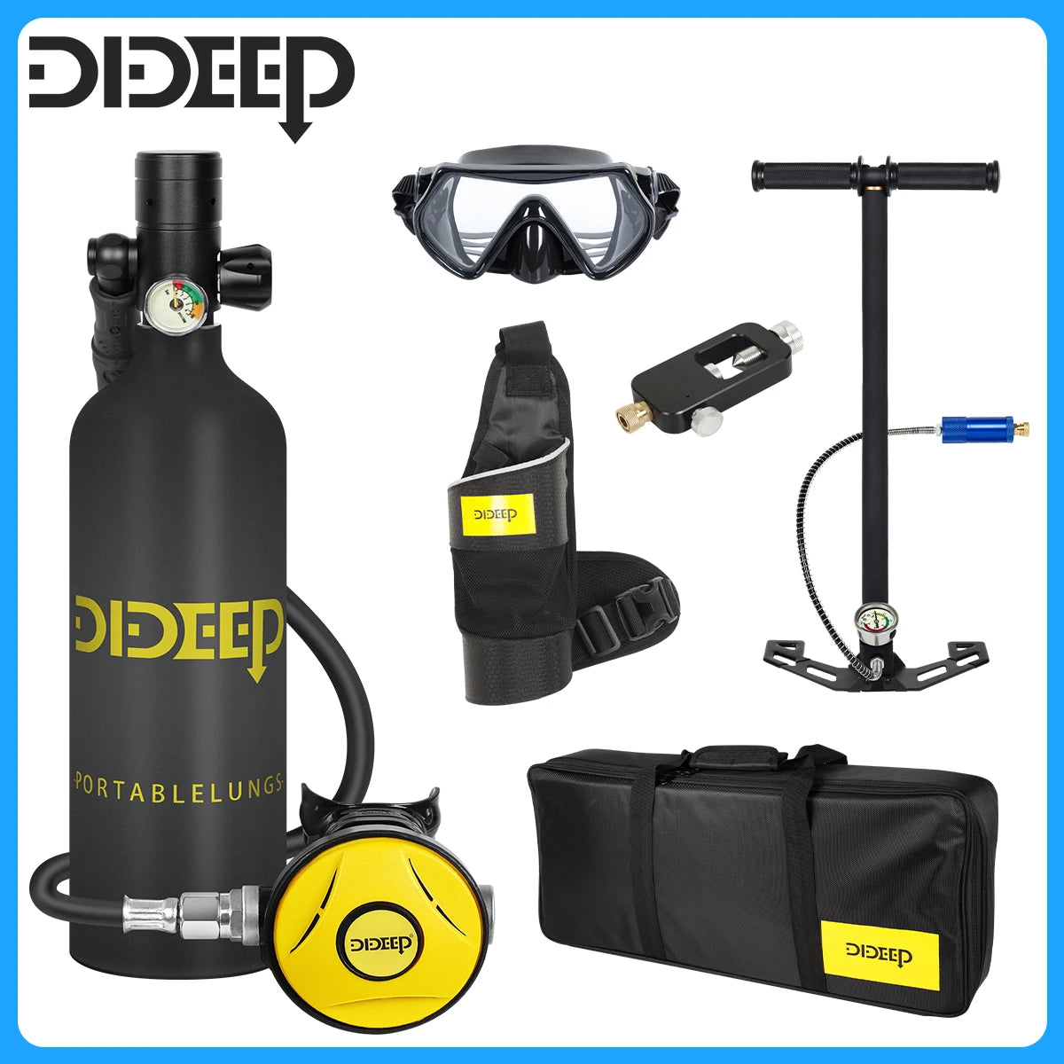 DidEEP Portable Scuba Diving Tank Set For Outdoor Underwater Adventures