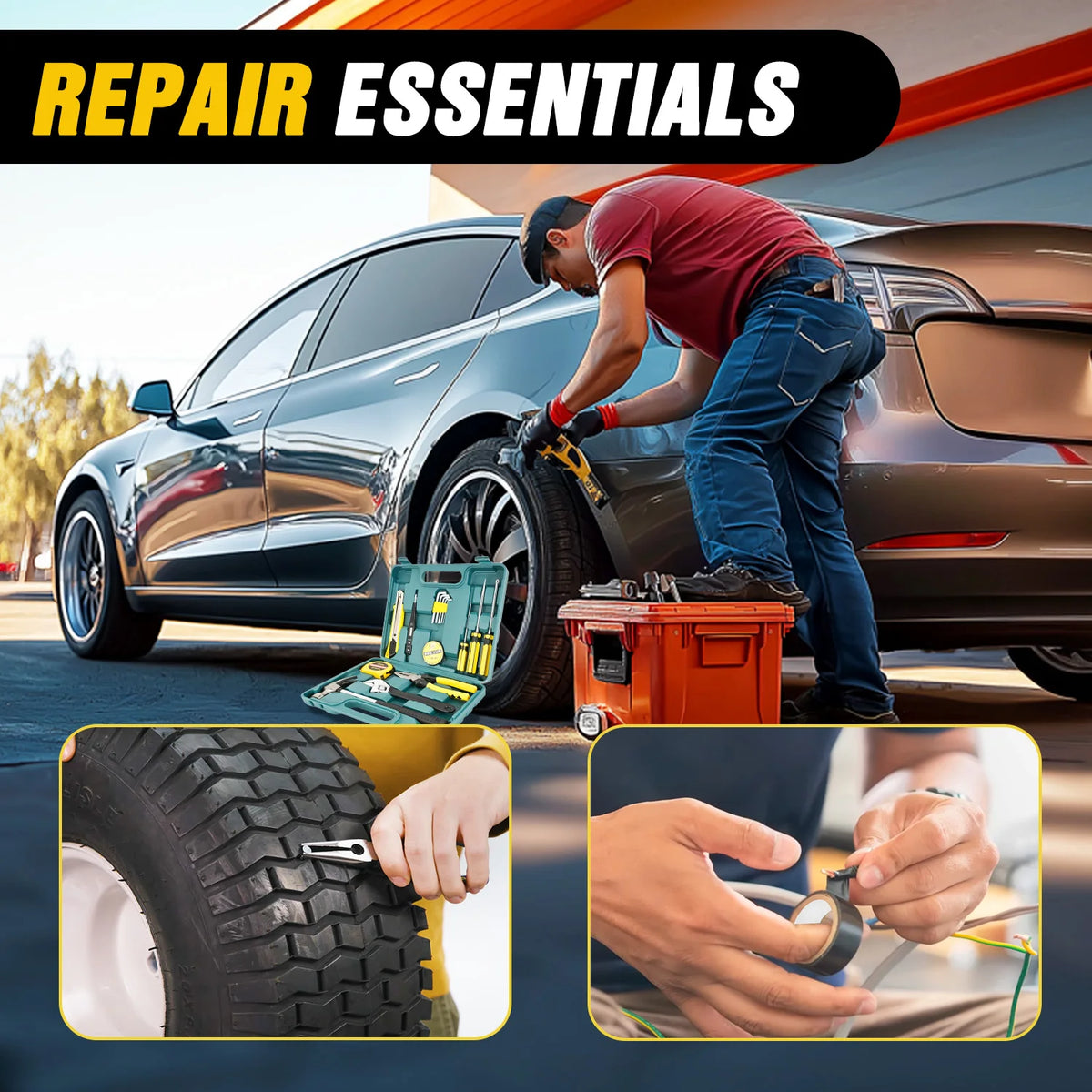 Nilight Car Emergency Kit With Jumper Cable And First Aid