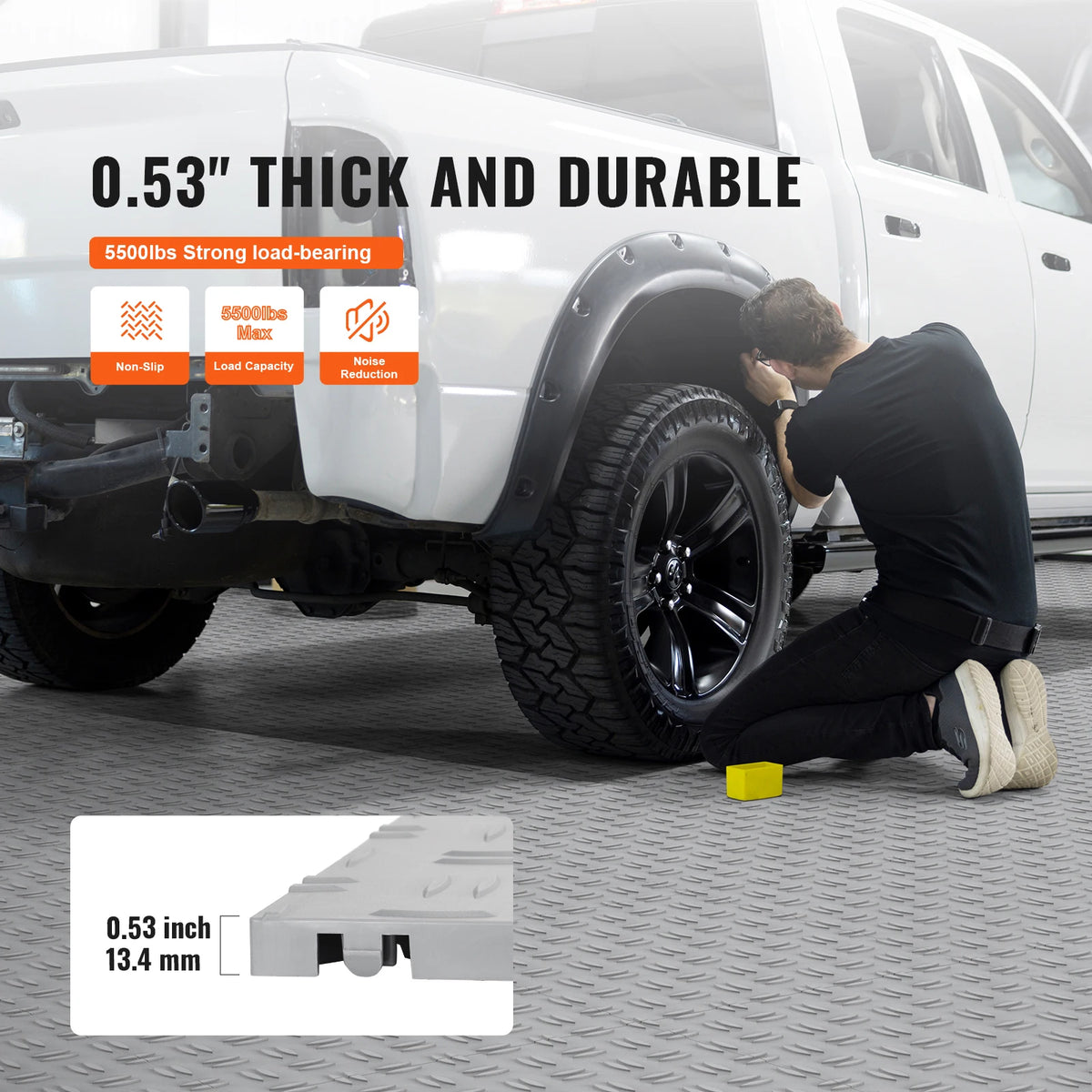 SucceBuy Interlocking Garage Floor Tiles With Non Slip Texture