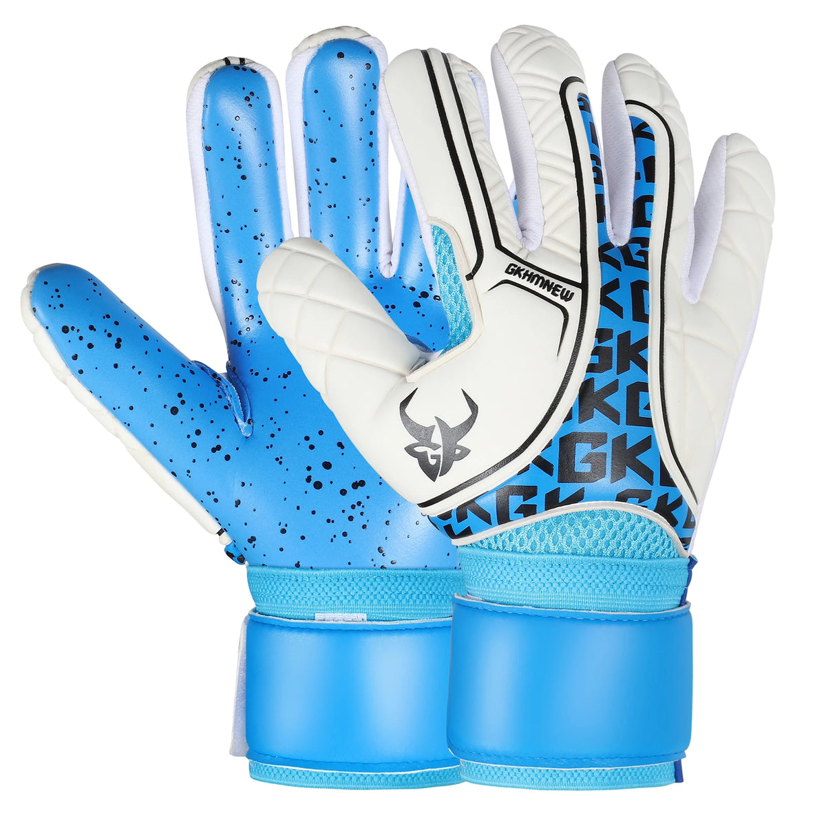 GKHMNEW Professional Soccer Goalkeeper Gloves With Strong Grip Palms