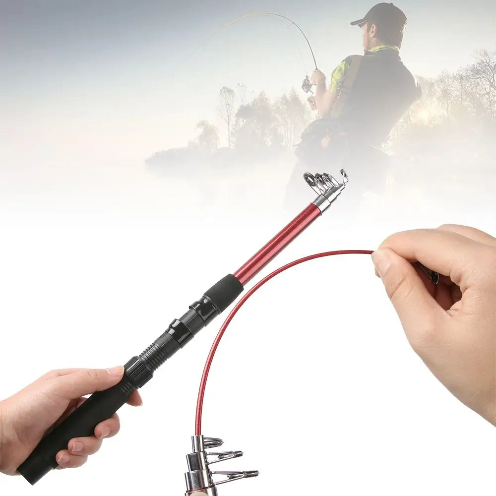 Outdoor Telescopic Fiberglass Saltwater Fishing Rod Pole