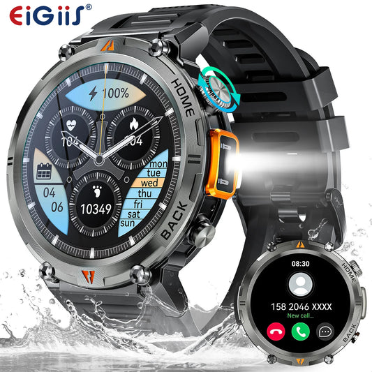 EIGIIS Ke3 Bluetooth Smartwatch With Heart Rate Health Monitoring