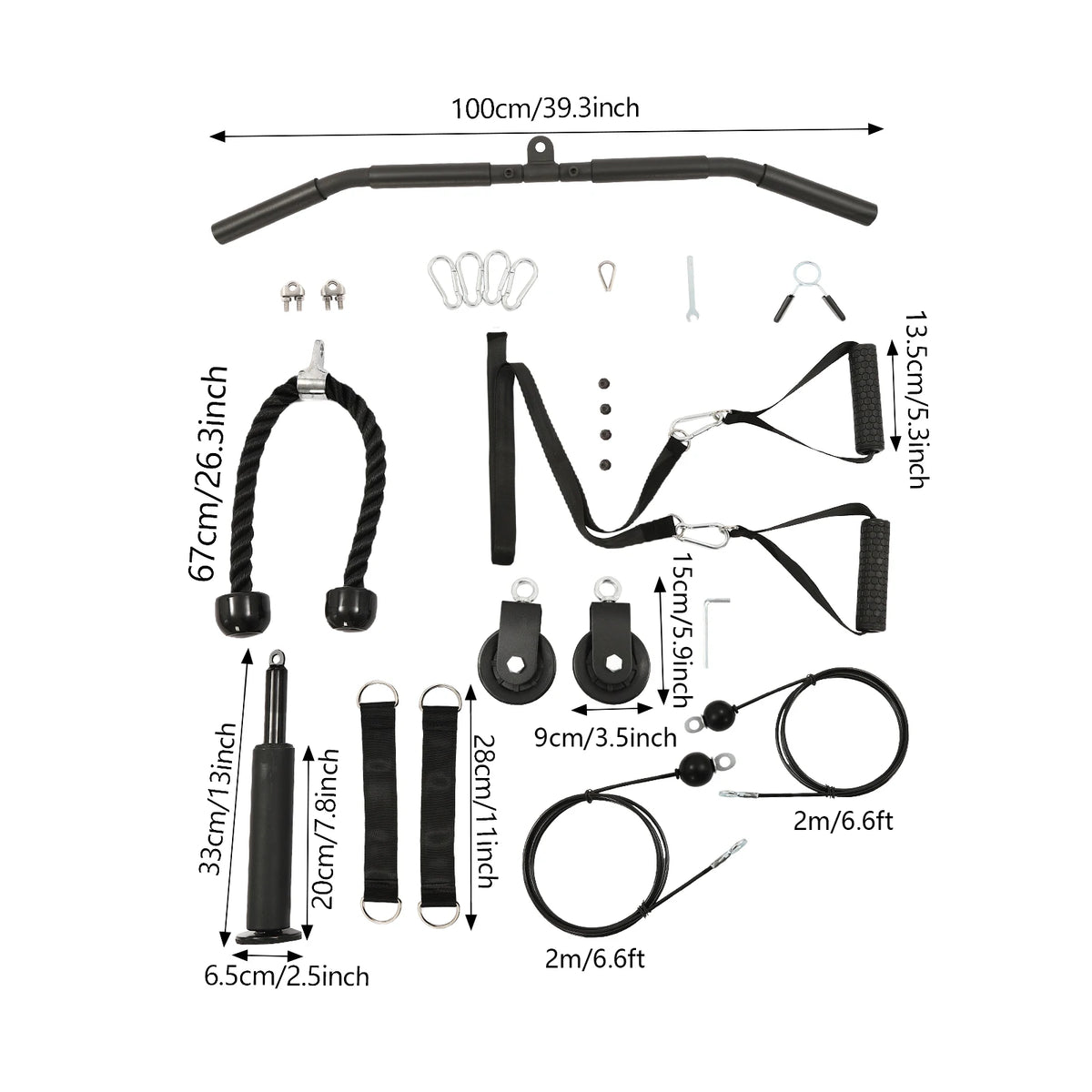 Home Cable Weight Pulley Fitness System For Strength Training
